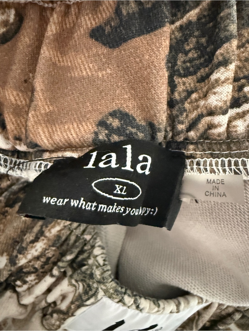 Dressed in Lala Camo Boxer Sweat Shorts - Picture 3 of 3